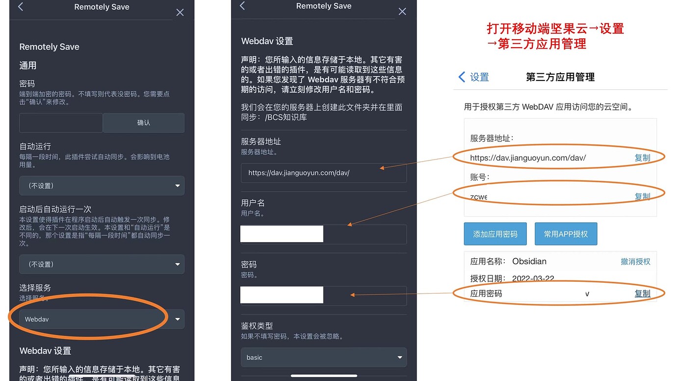 Obsidian通过Remotely save插件实现坚果云webdav同步 - 经验分享 - Obsidian 中文论坛