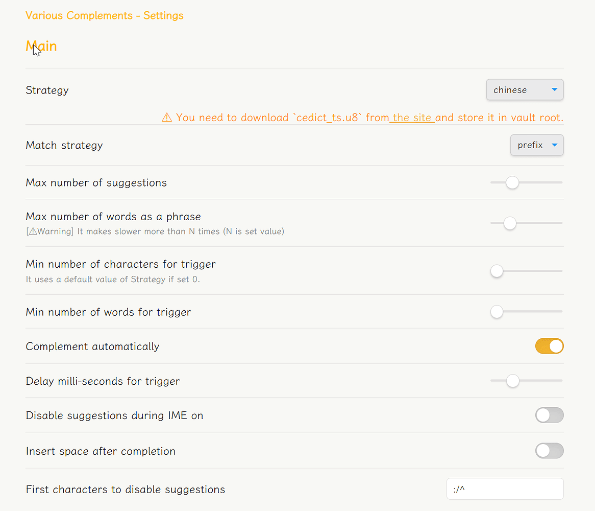 Various Complements Obsidian Various Complements Obsidian